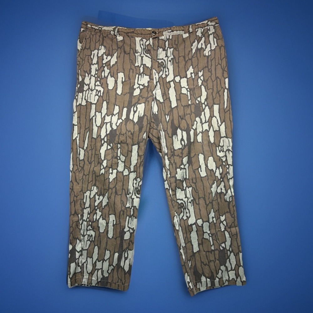 Vtg 80s Ocoee Trebark Camo Pants Mens 46x30 Hunting Shooting Retro Camouflage